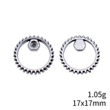 20pcs 17x17mm 2 Colors Antique Bronze Color Antique Silver Color Gear Charms For DIY Jewelry Making