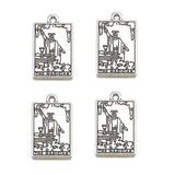 20 Styles Retro silver Style Witch Divination Tarot Card Tag Pendant DIY Charms Necklace Bracelet Jewelry Making 23*14mm J502
