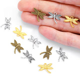 20pcs Charms Dragonfly For Jewelry Making Bronze Tibetan Silver Plated Pendants Antique DIY Handmade Craft 18*13mm D229