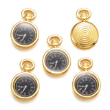 10 pcs Enamel charms antique bronze metal watch pendants fit diy necklace bracelet charms for Jewelry making W80
