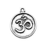 10pcs 18x21mm 2 Colors Antique Silver Color Antique Gold Color Om Charms For DIY Jewelry Making