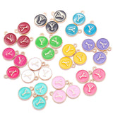 YuenZ  A-Z KC gold color letter DIY accessories enamel alphabet charms alloy small pendant for bracelet 15*13mm W85