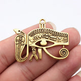 2pcs 45x35mm Ancient Egyptian Series Snake And Eye Of Horus Charms For DIY Jewelry Making