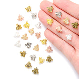 25Pcs 10*10mm 7 Color Metal Alloy Bee Animal Charms Pendants for Earring clothing accessories Jewelry Making DIY Handmade Craft