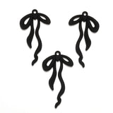 5 pcs High quality Spray paint Bow Charm Woman Earring Necklace Alloy Charms for Jewelry Making W279