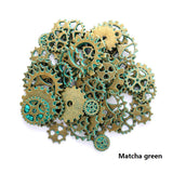 30pcs 10 Color GearsSmall Size 8-15mm Mix Alloy Mechanical Steampunk Cogs & Gears Diy Accessories