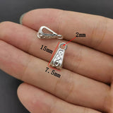 20-40pcs silver color Zinc Alloy Bead DIY big hole metal connector Beads Fits Charm Bracelets Necklaces Pendants making R224