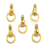 10pcs 5 Color Zinc Alloy Charms Grip Hoops Hand Charms Pendant For Jewelry Making DIY Jewelry Findings 13x27mm J497