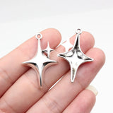 10pcs 35x23mm 5 Colors Star Charms For DIY Jewelry Making