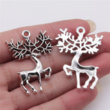 2pcs 30x42mm 2 Colors Antique Bronze Color Antique Silver Color Elk Deer Charms For DIY Jewelry Making