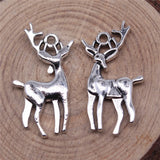 10pcs 26x14mm 2 Colors Antique Bronze Color Antique Silver Color Deer Charms For DIY Jewelry Making