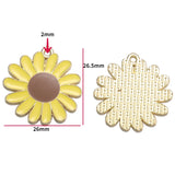10pcs 20 styles Zinc alloy Metal Enamel bee honeycomb sunflower charm For Bracelet Necklace Key Chain Pendant DIY Jewelry Making