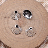 20pcs 12x12x9mm Antique Silver Color Tapered Tassel End Caps Pendant For DIY Jewelry Making Handmade Jewelry Findings