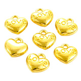 30PCS Delicate Lovly Heart Shape Love Accessories Charm for Women's Personalized DIY Jewelry Making Pendant Necklace Earrings