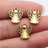 10pcs 16x15mm 3 Colors Antique Bronze Color Antique Silver Color Antique Gold Color Angels Watching Over Me Charms