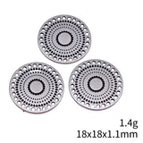 20pcs 18x18x1.1mm 2 Colors Antique Silver Color Antique Gold Color Multi-Hole Flower Petal Charms For DIY Jewelry Making