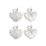 25pcs 5 Color Antique Silver color Heart Charms Pendant For Jewelry Making Diy Bracelet Necklace 18*14mm A83