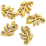 30pcs 7 color 10*14.5mm Double hole Small leaves Charms for Necklace Pendant DIY Jewelry Making Handcrafted Accessories Q388