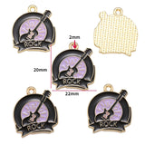 10pcs Vintage Enamel Cup Phonograph Bicycle Charms For Jewelry Making Handmade DIY Necklaces Pendants Bracelets Accessories W404