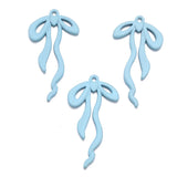 5 pcs High quality Spray paint Bow Charm Woman Earring Necklace Alloy Charms for Jewelry Making W279