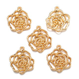 10pcs 5 colors Hollow flower Charms Pendants DIY Jewelry for Necklace Bracelet Making Accessaries 28*25mm Q104