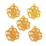 10pcs 5 colors Hollow flower Charms Pendants DIY Jewelry for Necklace Bracelet Making Accessaries 28*25mm Q104