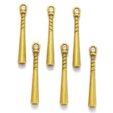 10pcs 5 colors alloy Baseball bat Charm For Necklace Bracelet necklace Pendant DIY Jewelry Crafts Making Accessories 35*5mm J475