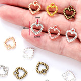 35 pcs vintage Tibetan Silver Plated heart Charms metal Pendants for Jewelry Making DIY Handmade Craft 14*12 mm A16