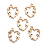 20pcs 5 color foliage Charms for Necklace Earrings Pendant DIY Jewelry Making Handcrafted Accessories 15*19mm Q390