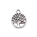 20pcs 13x11mm 2 Colors Antique Silver Color Antique Gold Color Tree Charms For DIY Jewelry Making