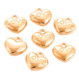 30PCS Delicate Lovly Heart Shape Love Accessories Charm for Women's Personalized DIY Jewelry Making Pendant Necklace Earrings
