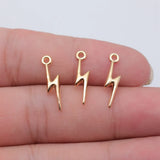 20pcs 20x5mm 6 Colors Lightning Charms For DIY Jewelry Making