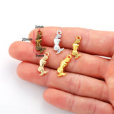 30pcs 5 colors mermaid Charms For Necklace Bracelet Keychain pendant DIY Jewelry Making 20*9mm D782