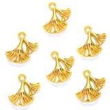 30pcs 6 color ginkgo leaf Charms for Necklace Earrings Pendant DIY Jewelry Making Handcrafted Accessories 16*16mm Q392