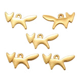 40pcs 4 colors fox Charms For Necklace Bracelet Keychain pendant DIY Jewelry Making 10*20mm D972
