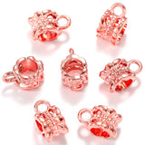 40 pcs 8 color Zinc Alloy Bead DIY big hole metal connector Beads Fits Charm Bracelets Necklaces Pendants making 11*7*6mm R223