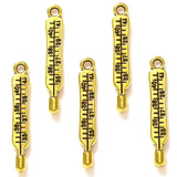 20pcs 5 Colors Doctor Nurse Thermometer Charms for Key Buckle Pendants Antique Jewelry Making DIY Handmade Craft 4x24mm J500