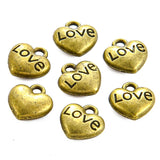30PCS Delicate Lovly Heart Shape Love Accessories Charm for Women's Personalized DIY Jewelry Making Pendant Necklace Earrings