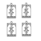 20 Styles Retro silver Style Witch Divination Tarot Card Tag Pendant DIY Charms Necklace Bracelet Jewelry Making 23*14mm J502