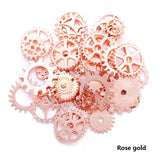 30pcs 10 Color GearsSmall Size 8-15mm Mix Alloy Mechanical Steampunk Cogs & Gears Diy Accessories