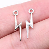 20pcs 20x5mm 6 Colors Lightning Charms For DIY Jewelry Making