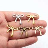 10pcs 25x24mm 5 Colors Bow Charms For DIY Jewelry Making