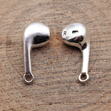 10pcs 21x8.5x5.9mm Antique Silver Color Earphone Charms For DIY Jewelry Making