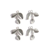 10 pcs 5 colors leaf Charms Pendants for Bracelet Necklace pendant DIY Jewelry Making Finding Accessories 27*23mm Q302