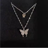 40PCS 10*10mm 6 Color Wholesale animal Charms Alloy Metal Butterfly Pendants For DIY Handmade Jewelry Accessories Making