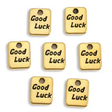 40pcs 6 Colors lucky character tiles Charms For Bracelets Necklace Pendant DIY Handmade Jewelry Making accessories 9*7mm S288