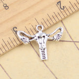 Dijes de 20 piezas para mujer, colgantes de Color plata tibetana de 18x23mm, fabricación de joyas antiguas, artesanía hecha a mano