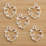 20pcs 5 color foliage Charms for Necklace Earrings Pendant DIY Jewelry Making Handcrafted Accessories 15*19mm Q390