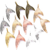15pcs 6 colors 29X15mm Tail Fish Charms Alloy Metal Mermaid Pendant For DIY necklace earringHandmade Jewelry Accessories Making