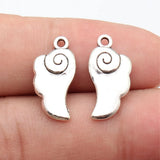 20pcs 20x10mm 2 Colors Antique Silver Color Antique Gold Color Angel Wings Charms For DIY Jewelry Making